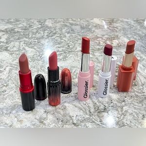 MAC & Glossier Lipstick Bundle